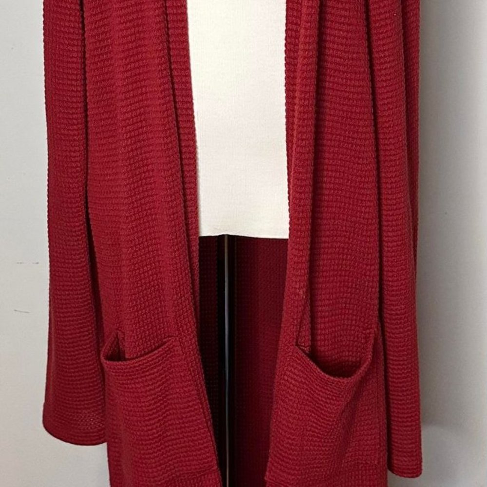 Red Maxi Cardigan